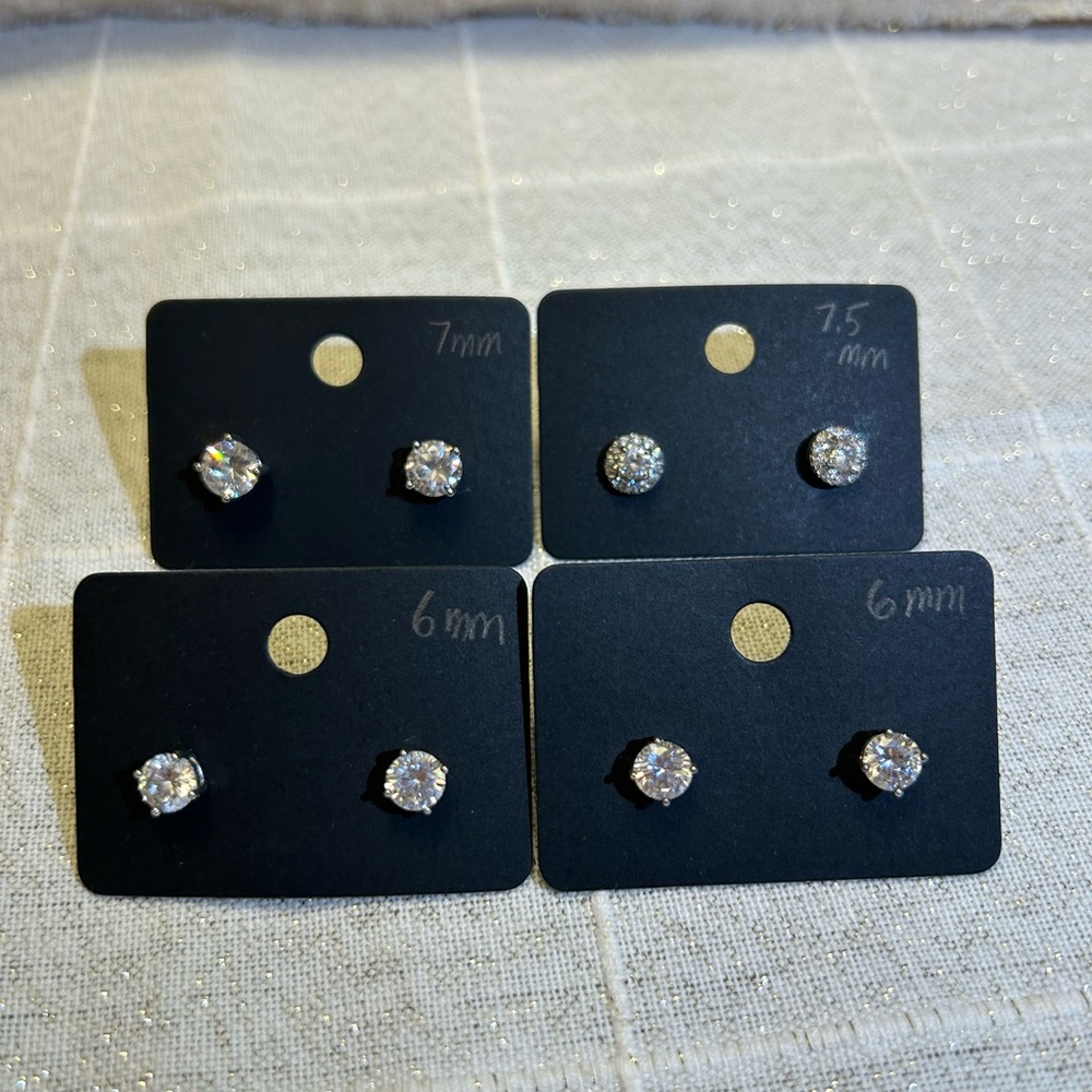 Elegant Silver Stud Earrings